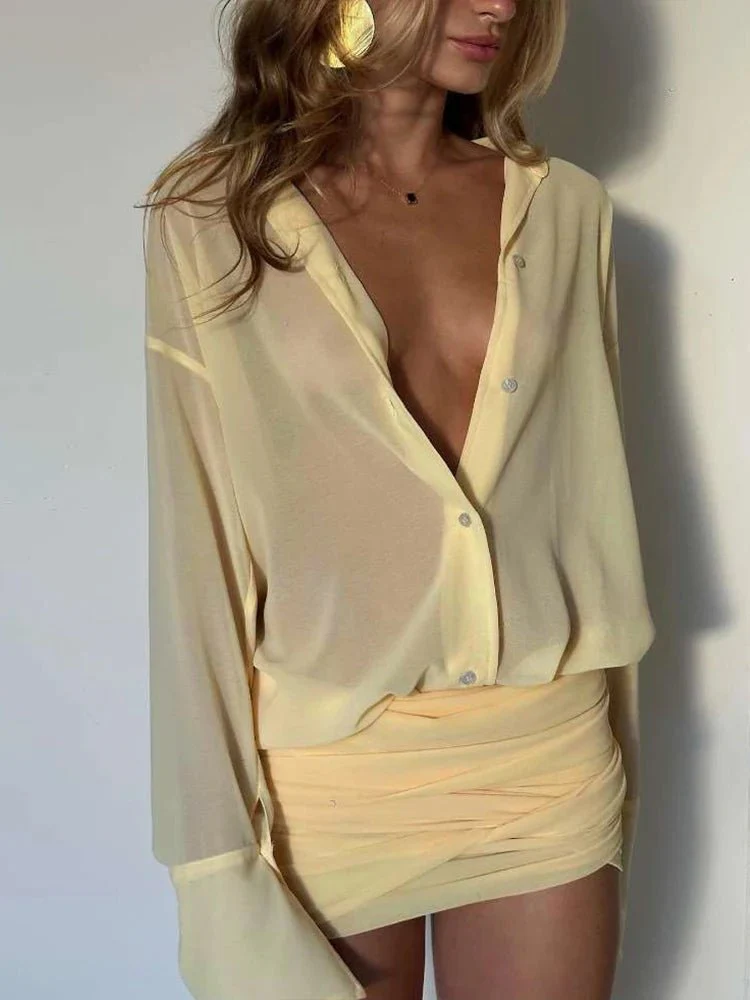 Heidi Long Sleeve Shirt Dress - Image 7