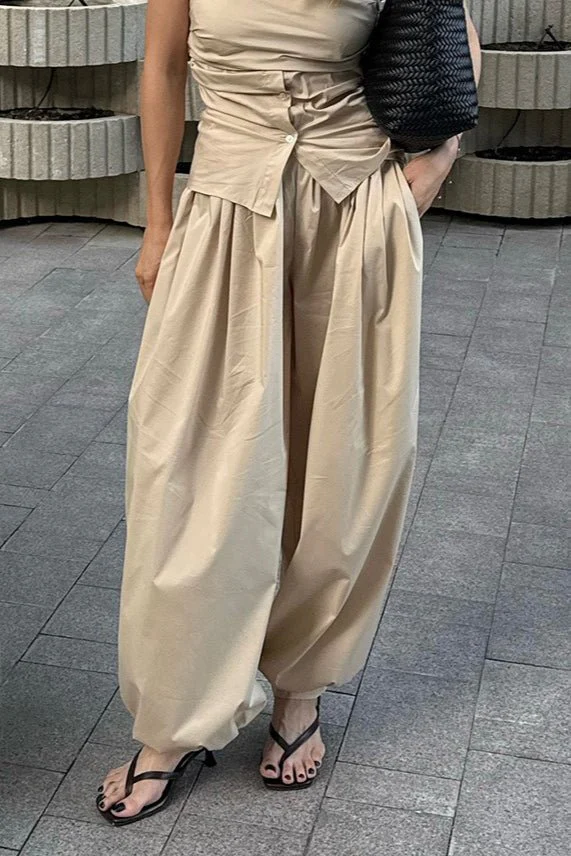 Inga Elastic Waist Baggy Pants - Image 8