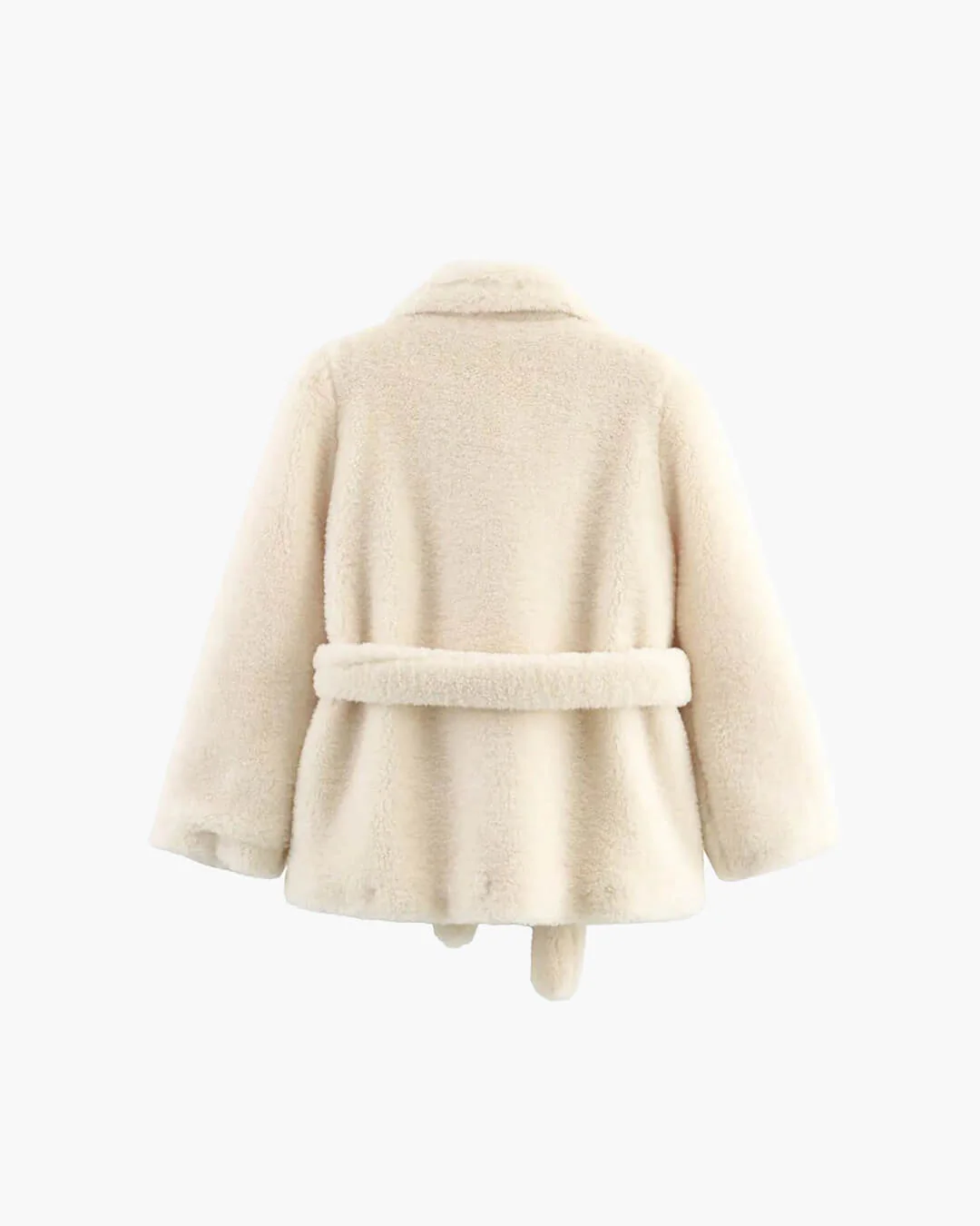 Isabelle Belted Faux Fur Coat - Image 8