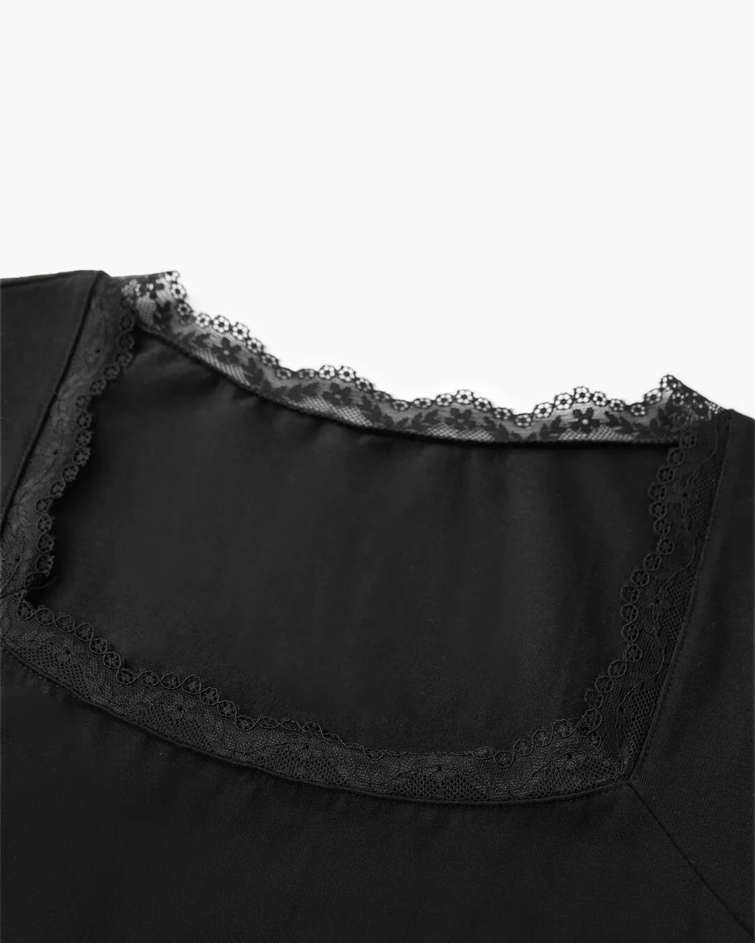 Jackie Lace Trim Square Neck Top - Image 8