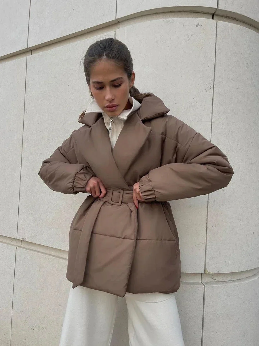 Jaime Belted Puffer Jacket - Image 6
