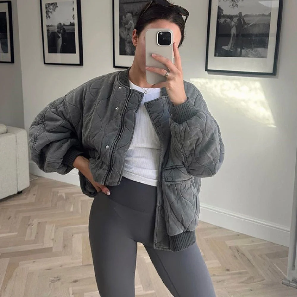 Janella Padded Bomber Jacket - Image 4