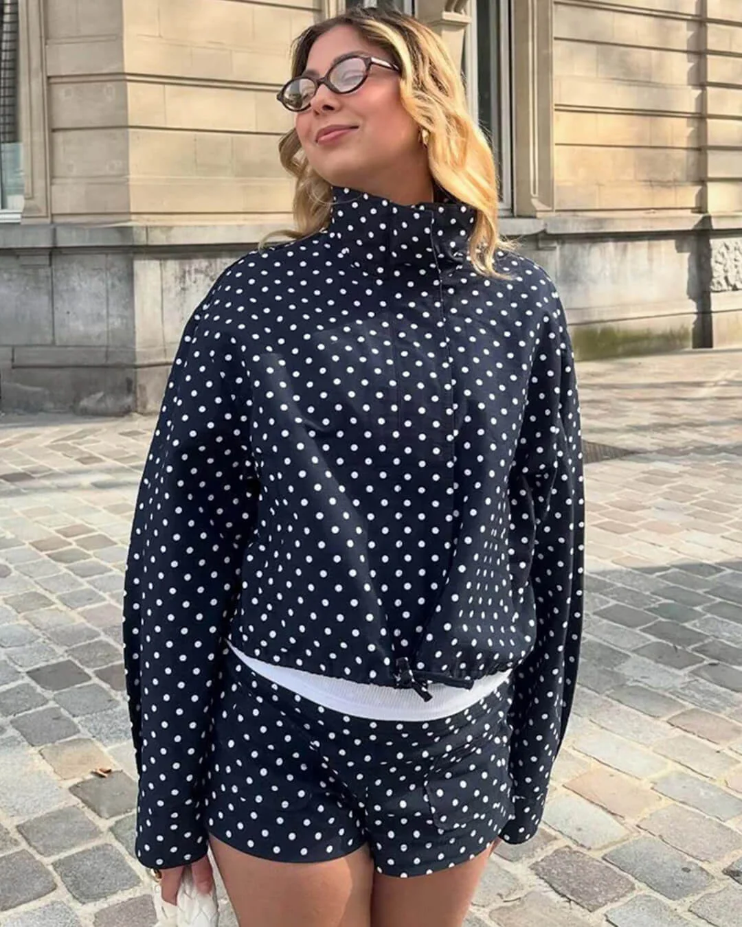 Janelle High Collar Drawstring Jacket - Image 2