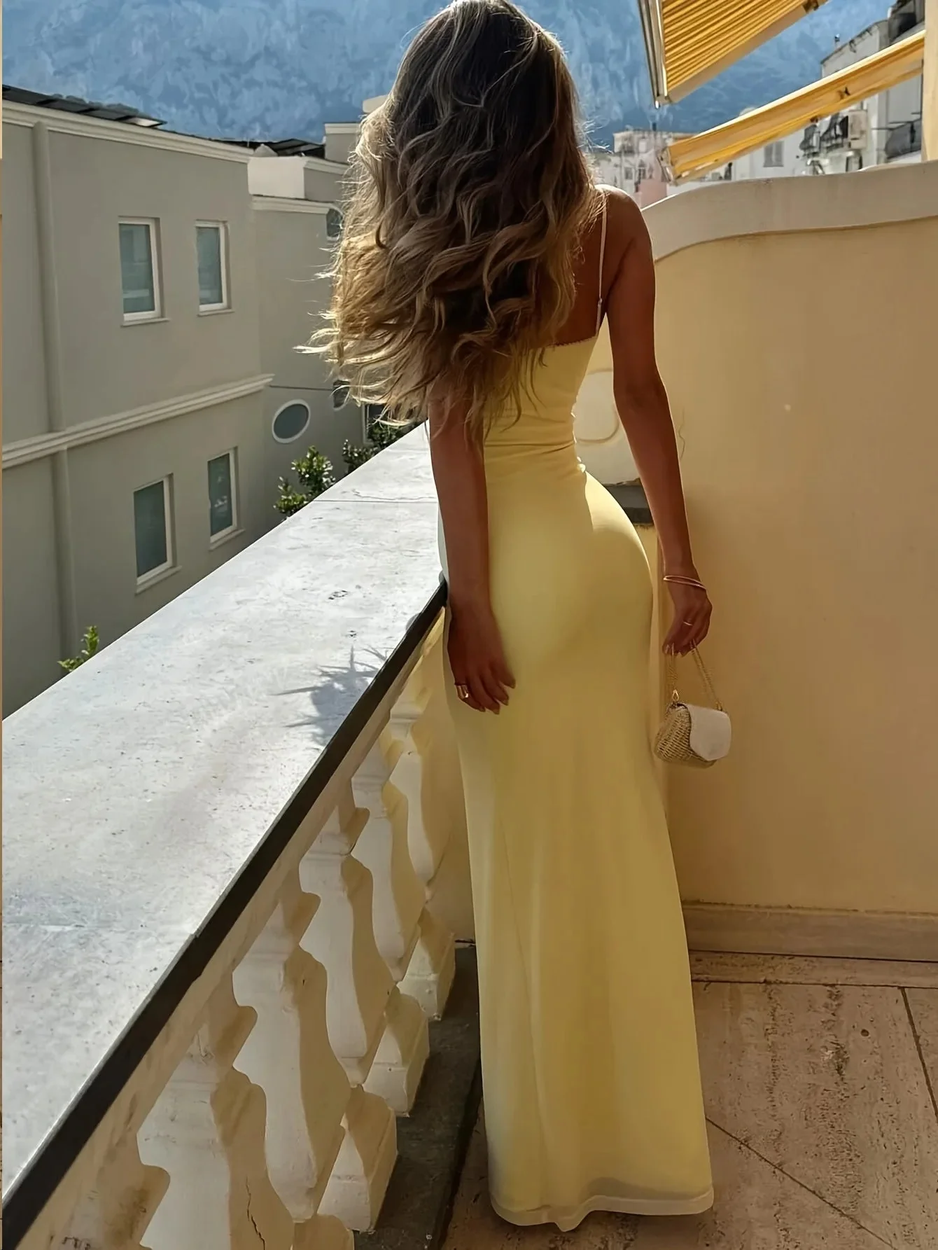 Janet V Neck Strap Maxi Dress - Image 4