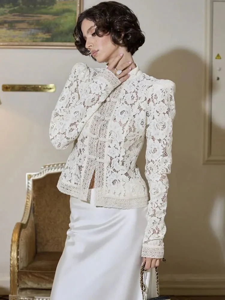 Jeanna Long Sleeve Lace Top - Image 4