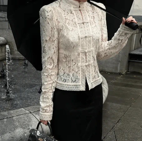 Jeanna Long Sleeve Lace Top - Image 6