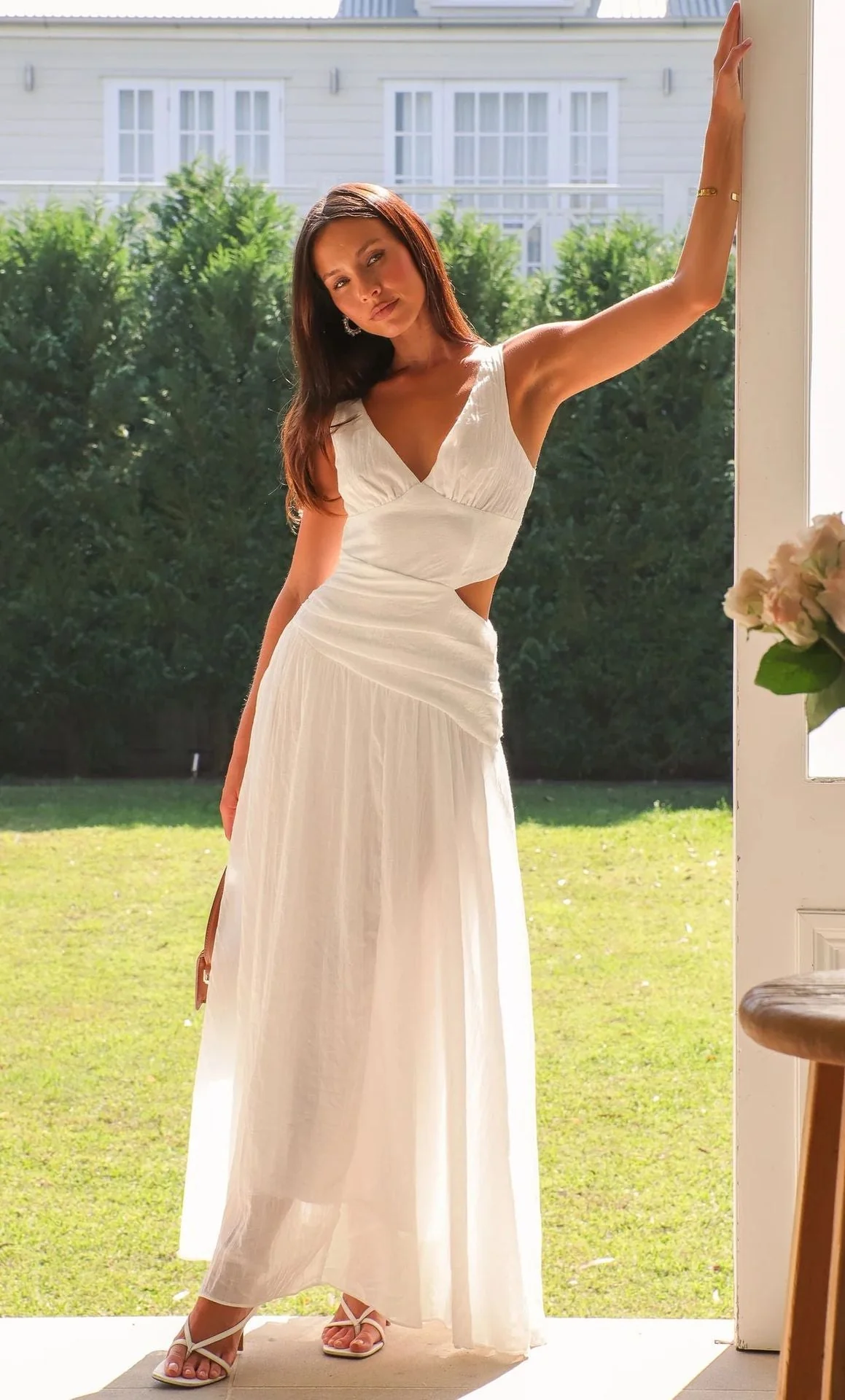 Jemilie Flared Cutout Midi Dress - Image 2