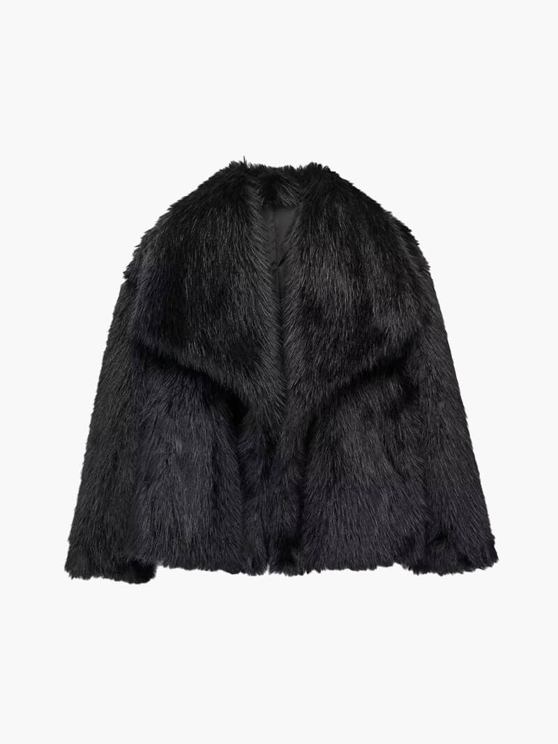 Jenna Faux Fur Coat - Image 4