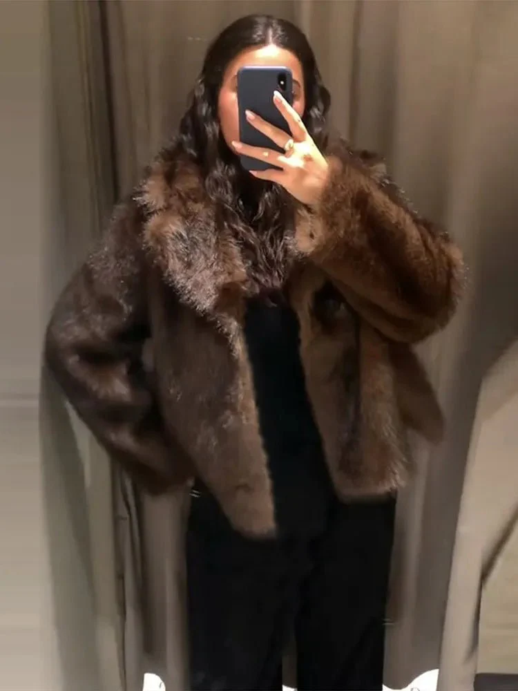 Jenny Reversible Faux Fur Leather Jacket