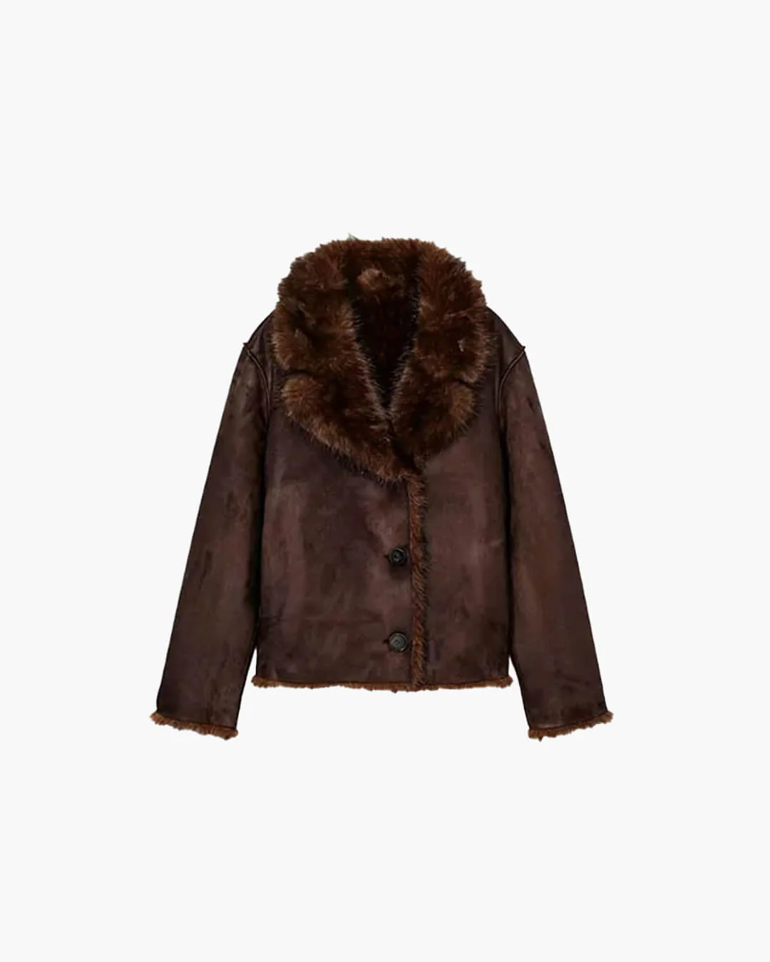 Jenny Reversible Faux Fur Leather Jacket - Image 7