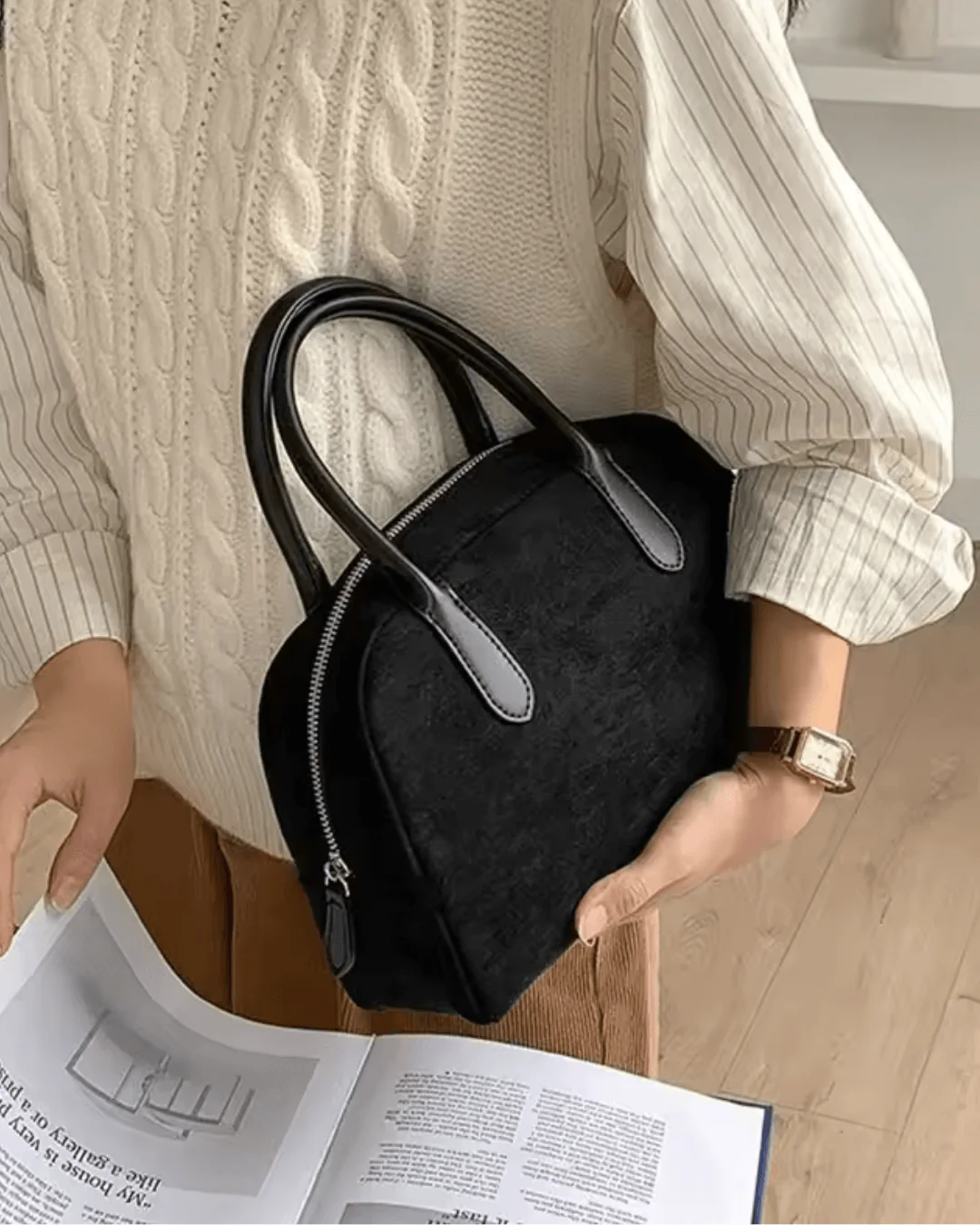 Jenny Suede Mini Bag - Image 3
