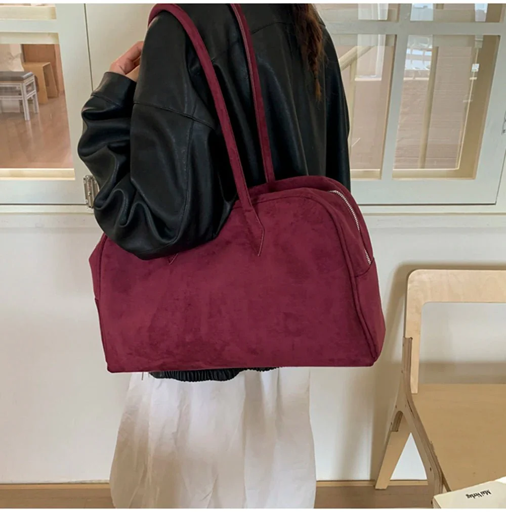 Jenny Suede Shoulder Bag - Image 8