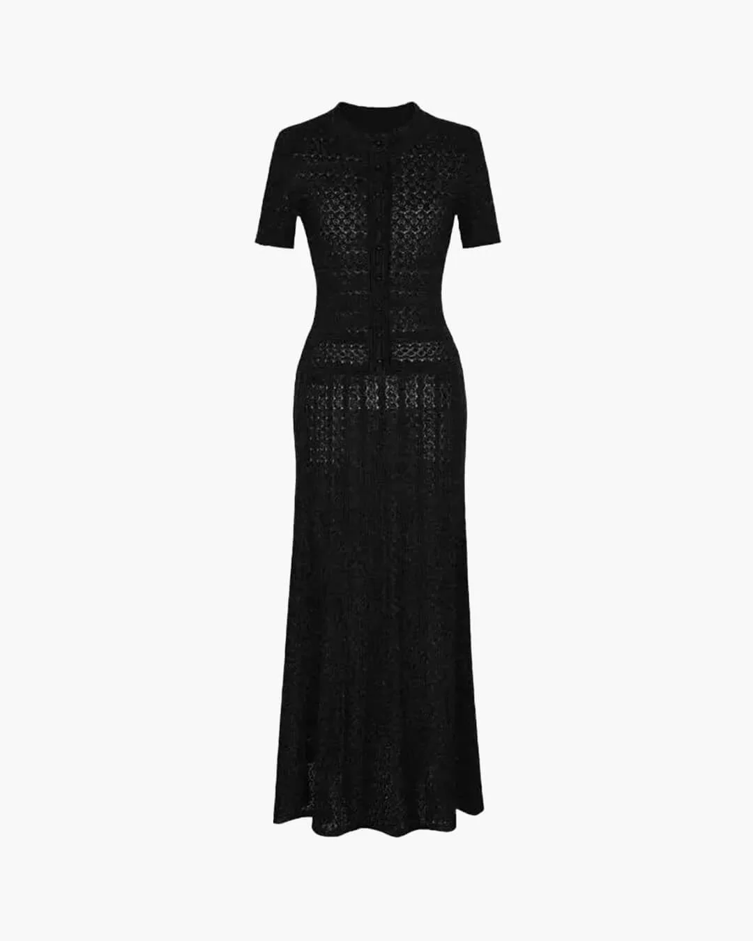 Jeriza Knitted Half-Button Midi Dress - Image 2