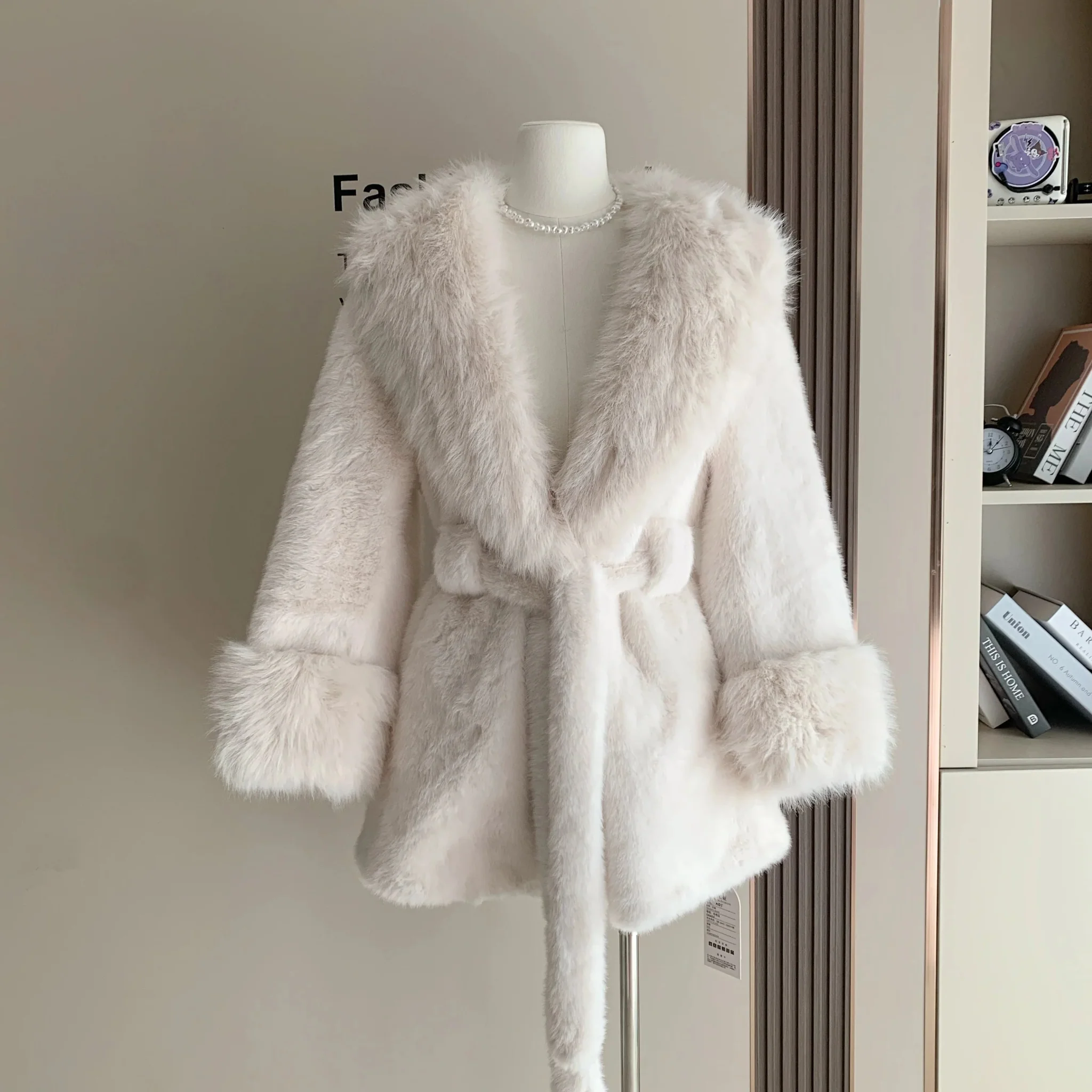 Jessa Faux Fur Trim Coat - Image 15