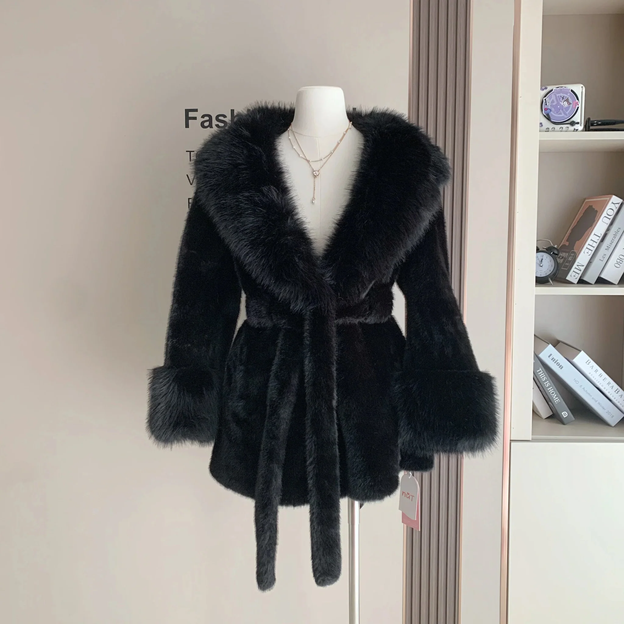 Jessa Faux Fur Trim Coat - Image 19