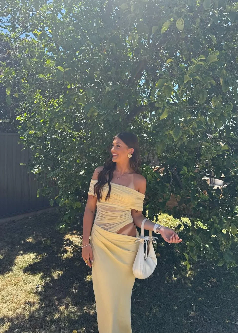 Jessa Offshoulder Mesh Maxi Dress - Image 6