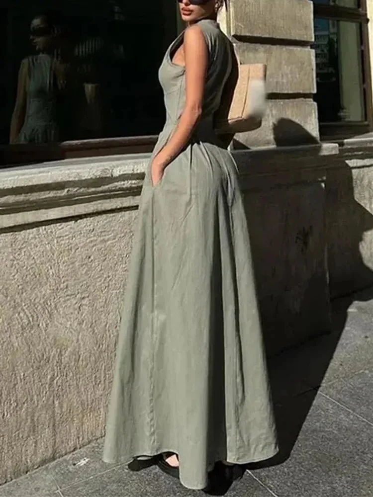 Jessica Sleeveless Midi Dress - Image 4