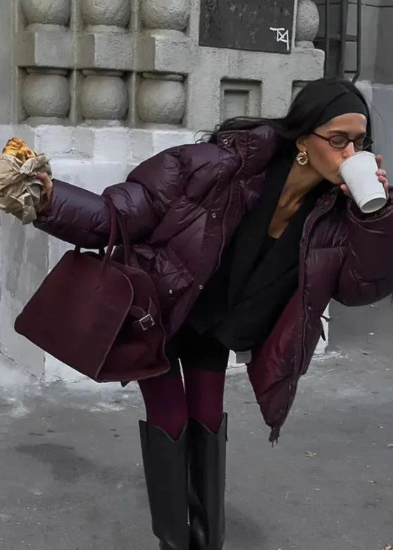 Jillian Glossy Puffer Jacket - Image 3