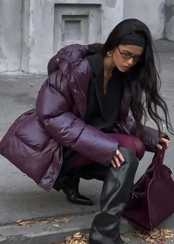 Jillian Glossy Puffer Jacket - Image 4