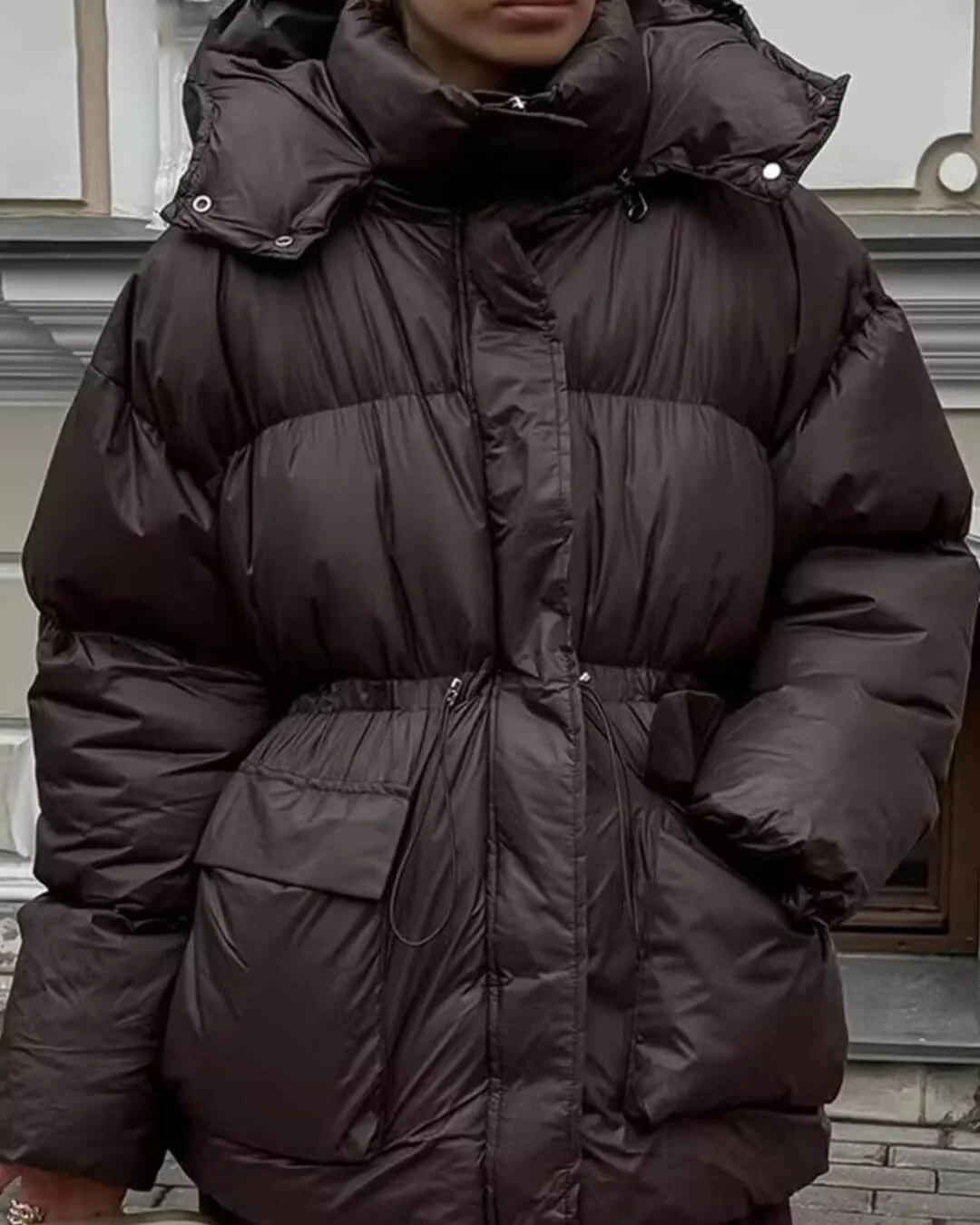 Jillian Glossy Puffer Jacket - Image 7