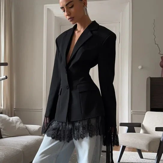 Joanna Blazer with Lace Details - Image 2