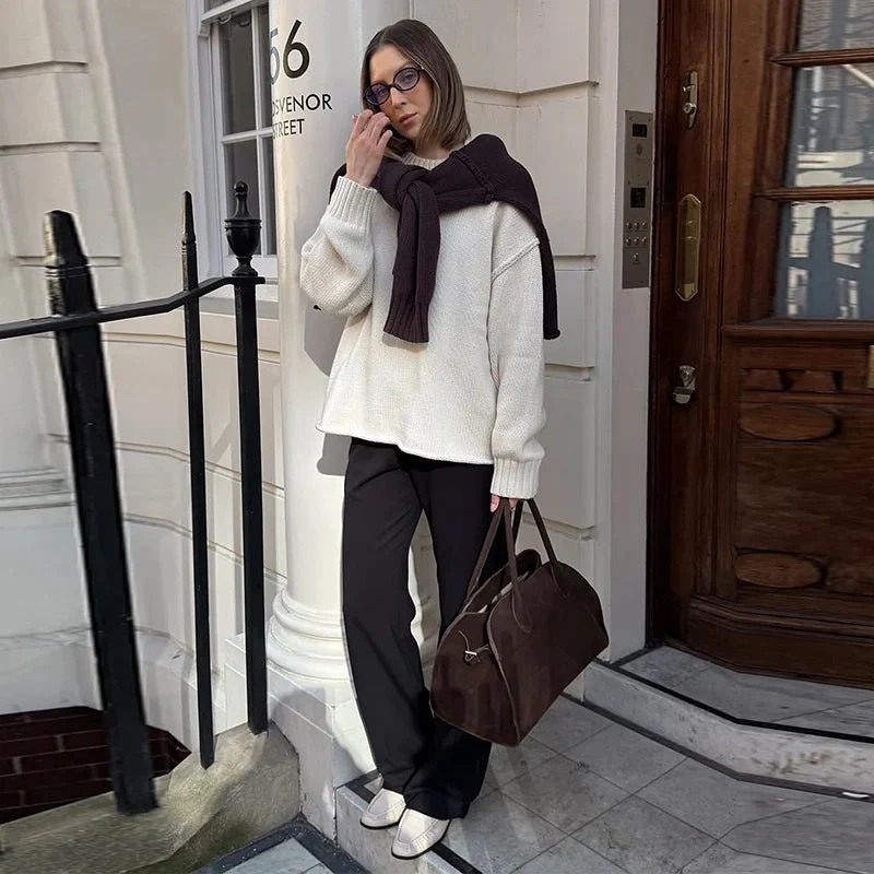 Joyce Loose Knitted Pullover - Image 3