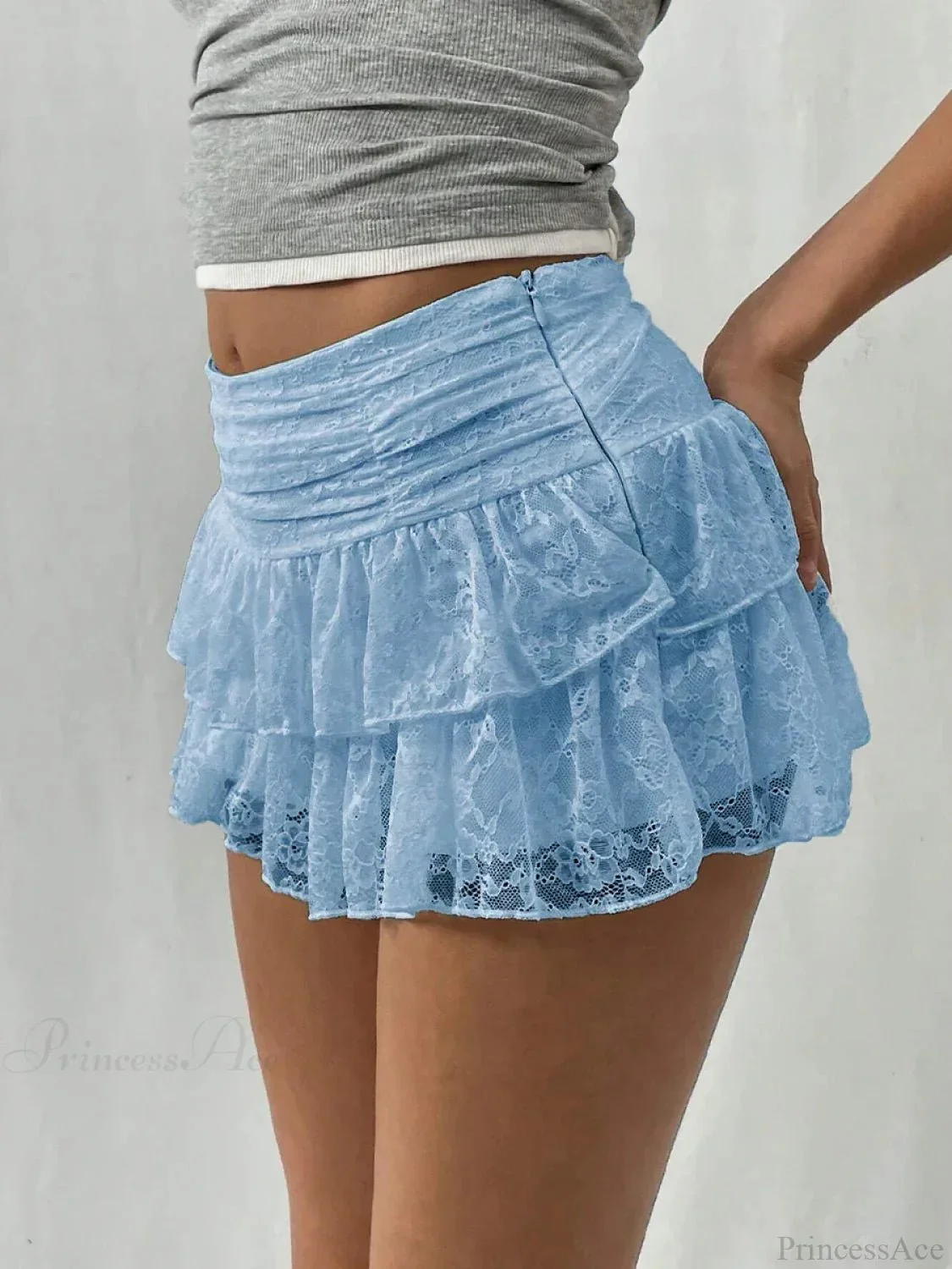 Kaleigh Lace Tiered Mini Skirt - Image 7