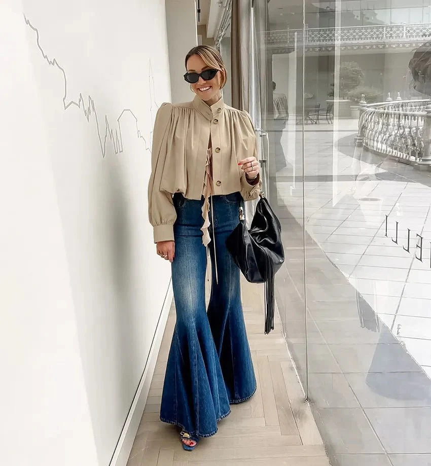 Karina Cropped Pleated Jacket - Image 6