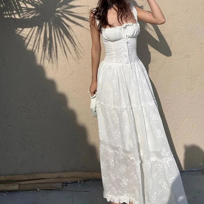 Karla Ruffle Trim Tiered Maxi Dress - Image 3