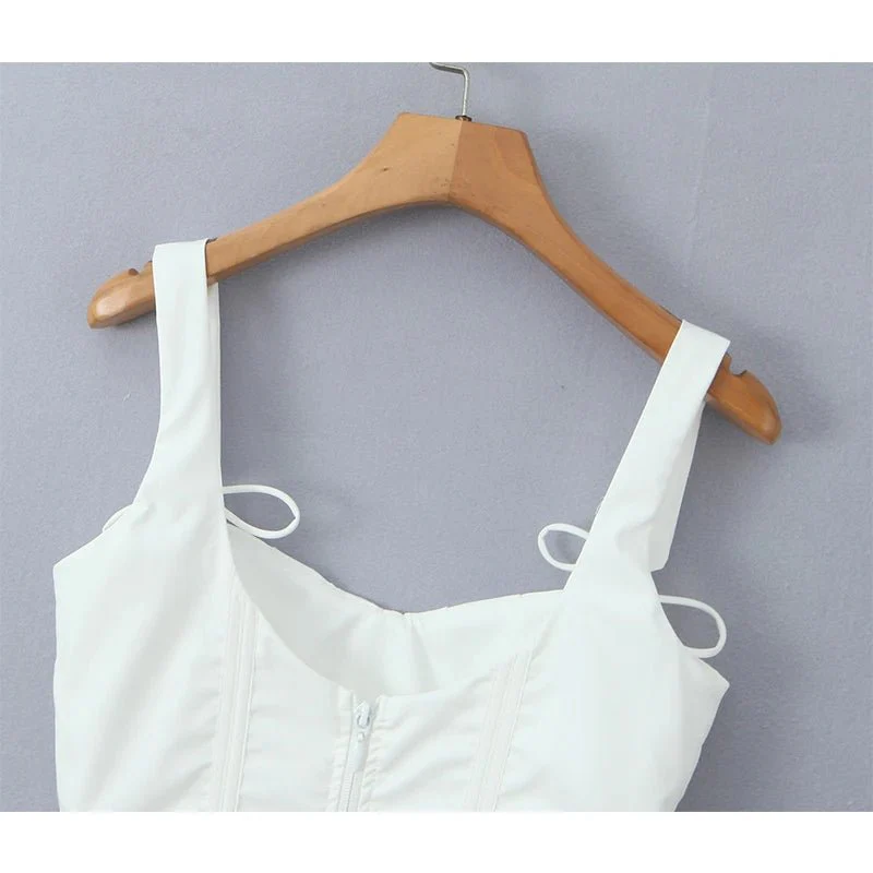 Karley Ruffled Hem Corset Top - Image 9