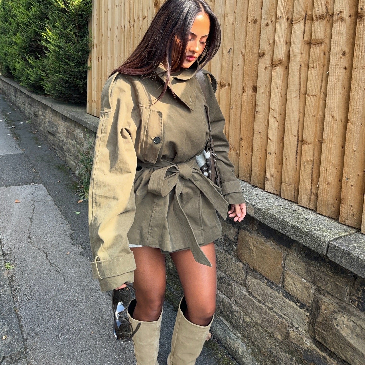 Kendra Belted Windbreaker Jacket - Image 2