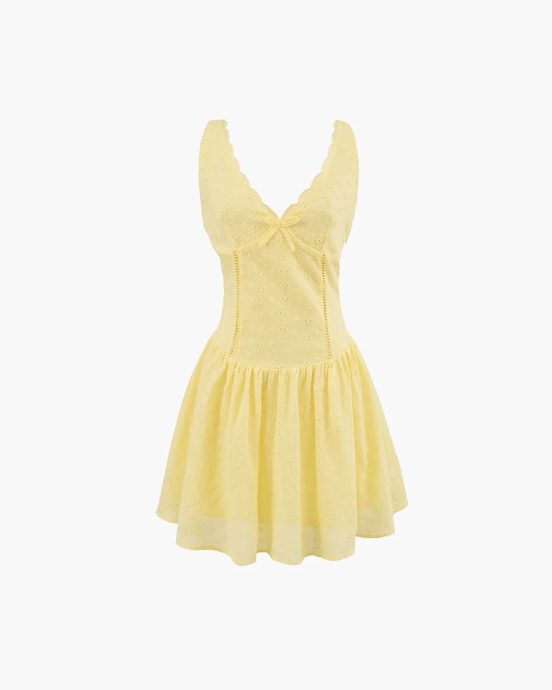 Kirsten Deep Neck Mini Dress - Image 4