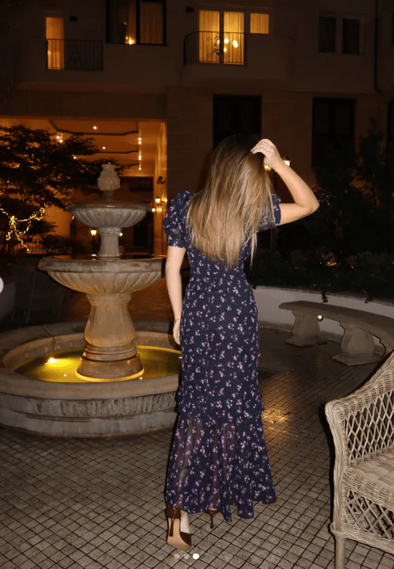 Klea Floral Puff Sleeve Maxi Dress - Image 4