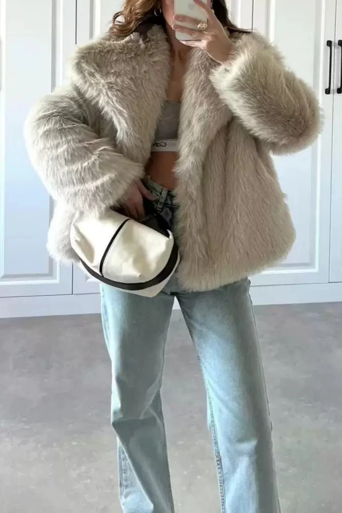 Krista Faux Fur Jacket - Image 5