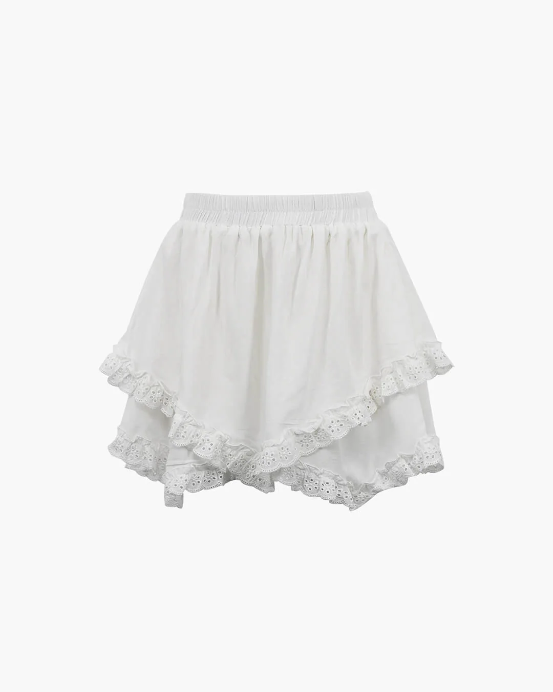 Kyrie Ruffled Trim Layered Mini Skirt - Image 5