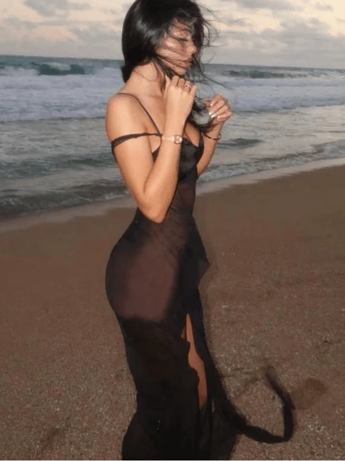 Laila Mesh Strap Maxi Dress - Image 4