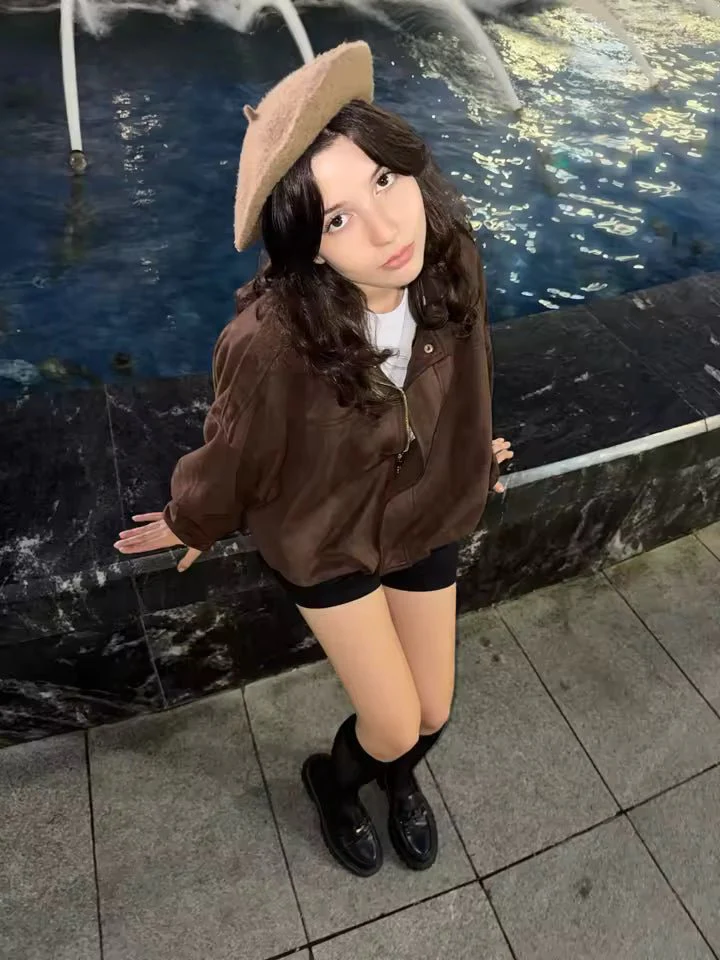 Lara Suede Bomber Jacket - Image 16