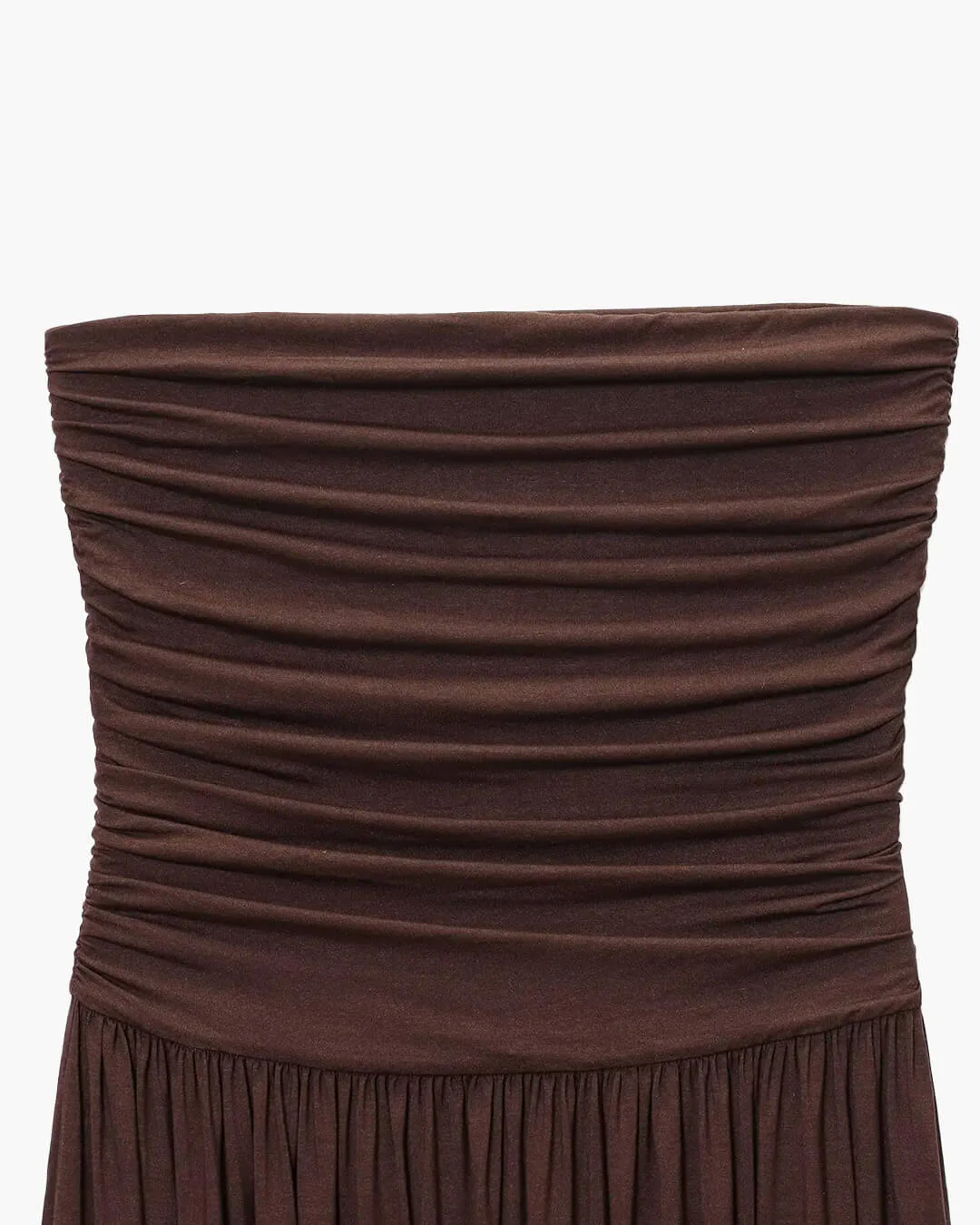 Lauren Strapless Ruched Maxi Dress - Image 4