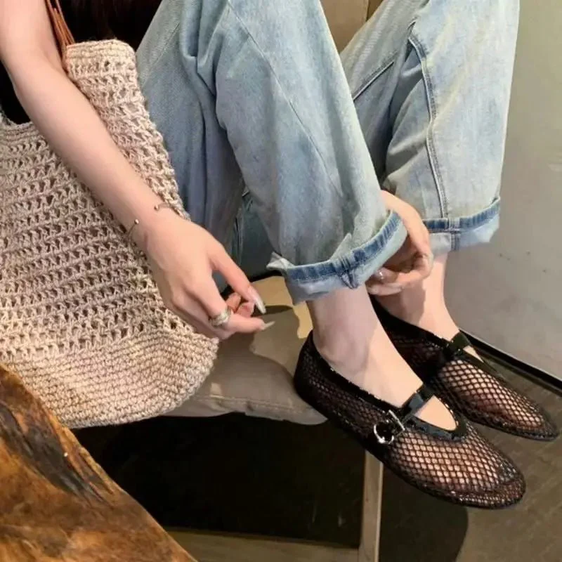 Laurette Buckled Ballet Flat Shoes - Image 4