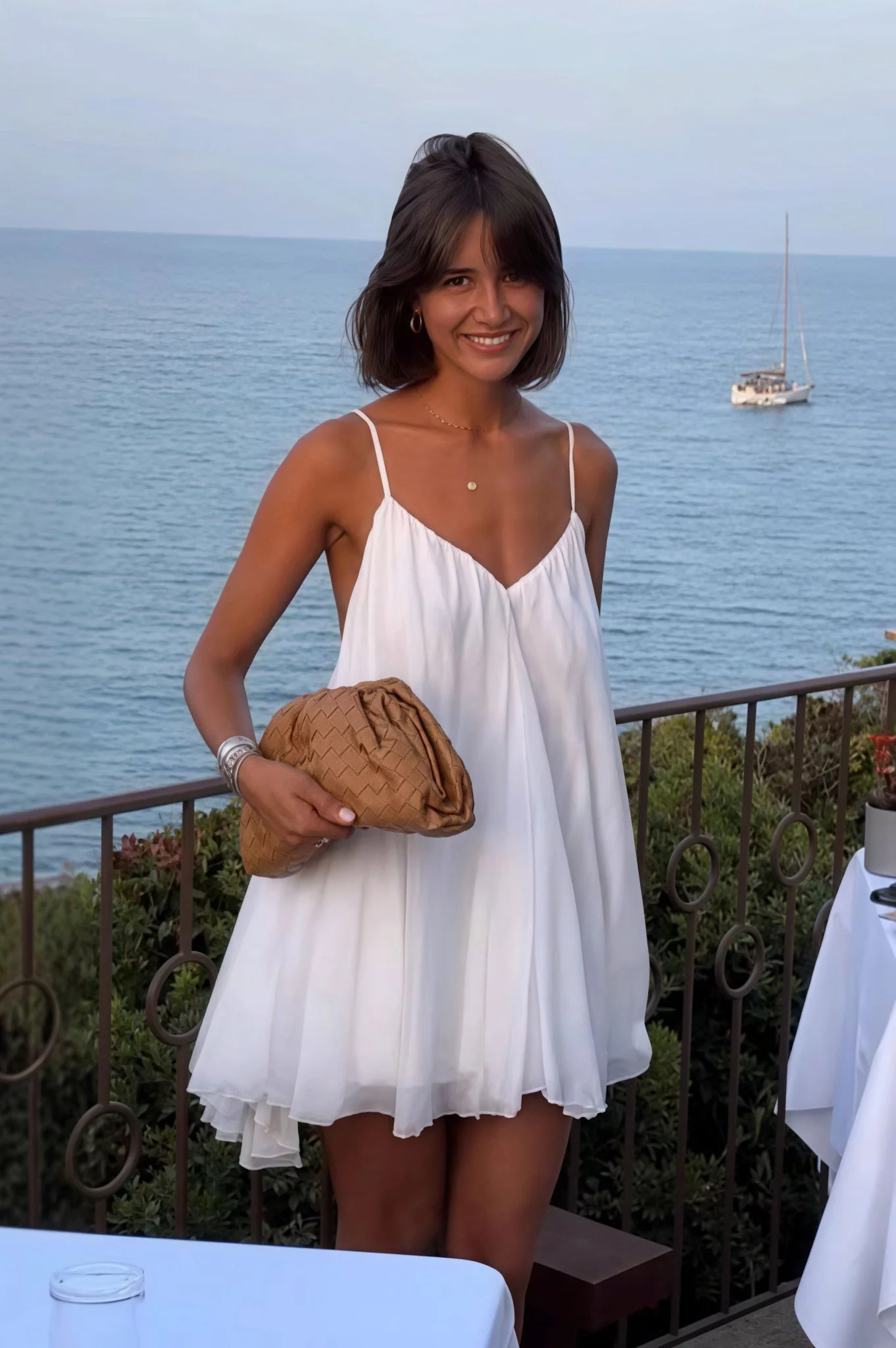 Lavinia Spaghetti Strap Flowy Mini Dress - Image 2
