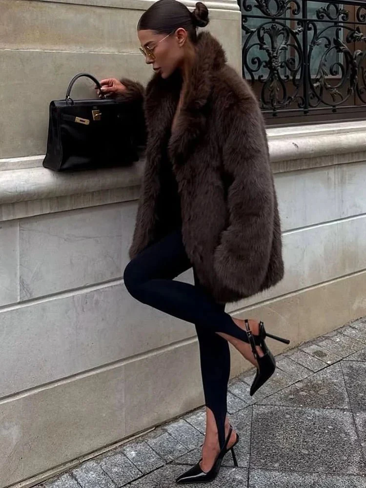 Lena Oversized Faux Fur Coat - Image 2