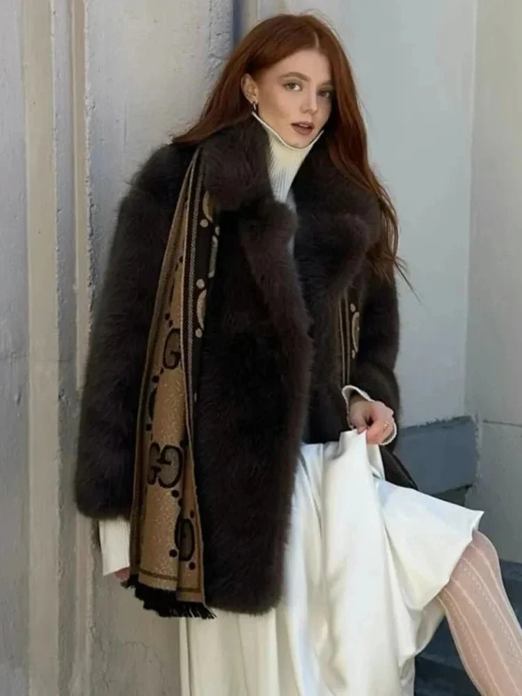 Lena Oversized Faux Fur Coat - Image 3