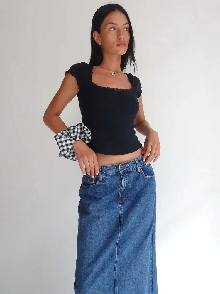 Liberty Lace Trim Crop Top - Image 3