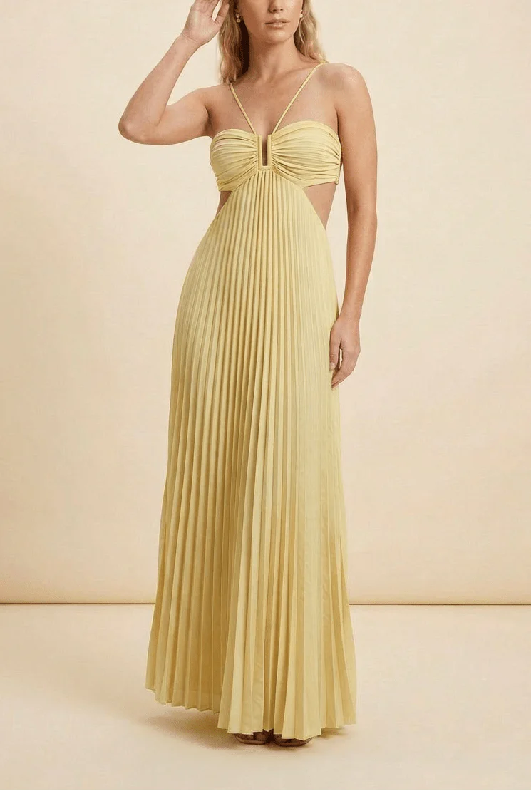 Lindsay Cutout Pleated Maxi Dress - Image 6