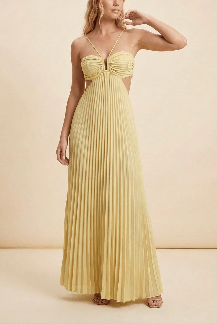 Lindsay Cutout Pleated Maxi Dress - Image 7