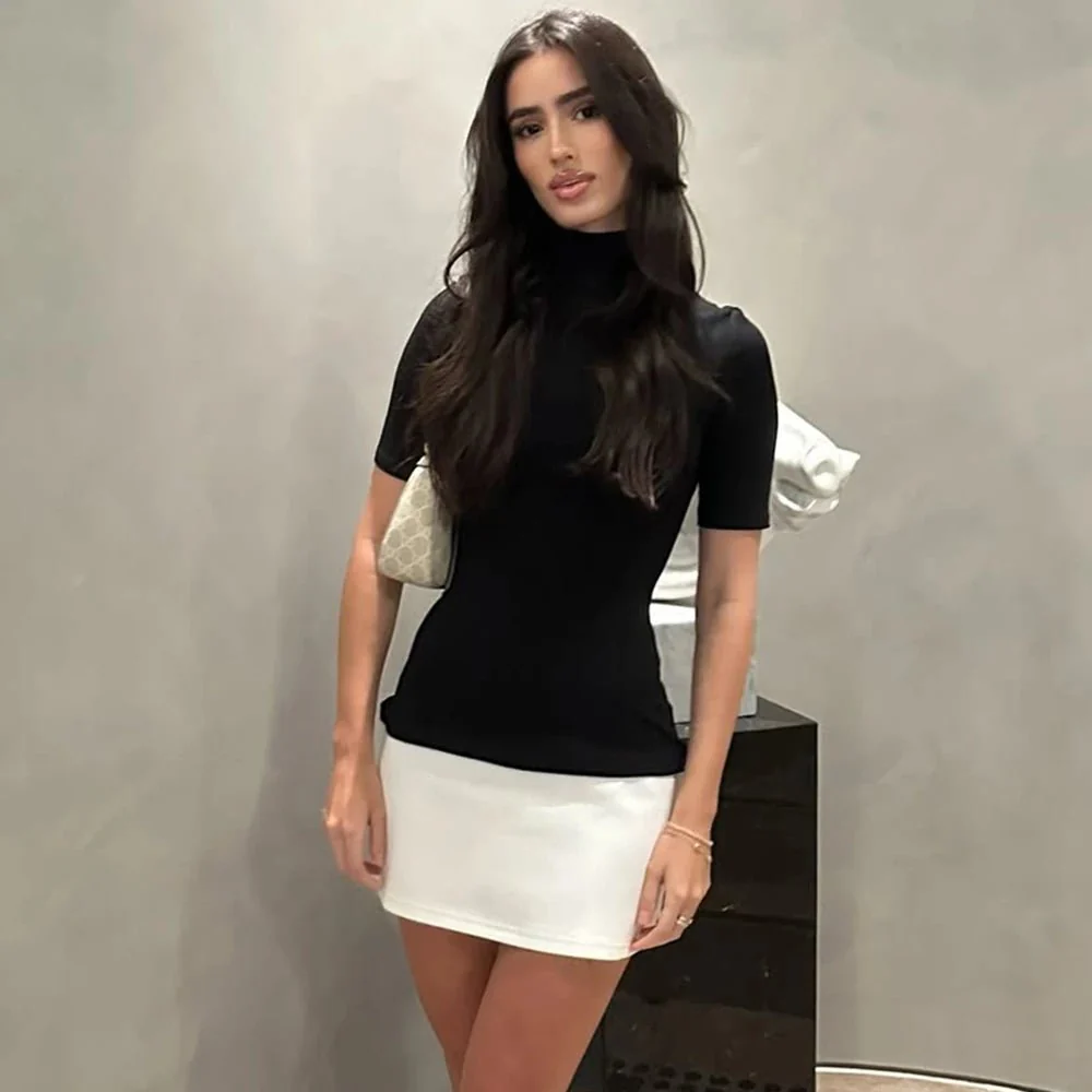 Lisbeth High Neck Mini Dress - Image 5