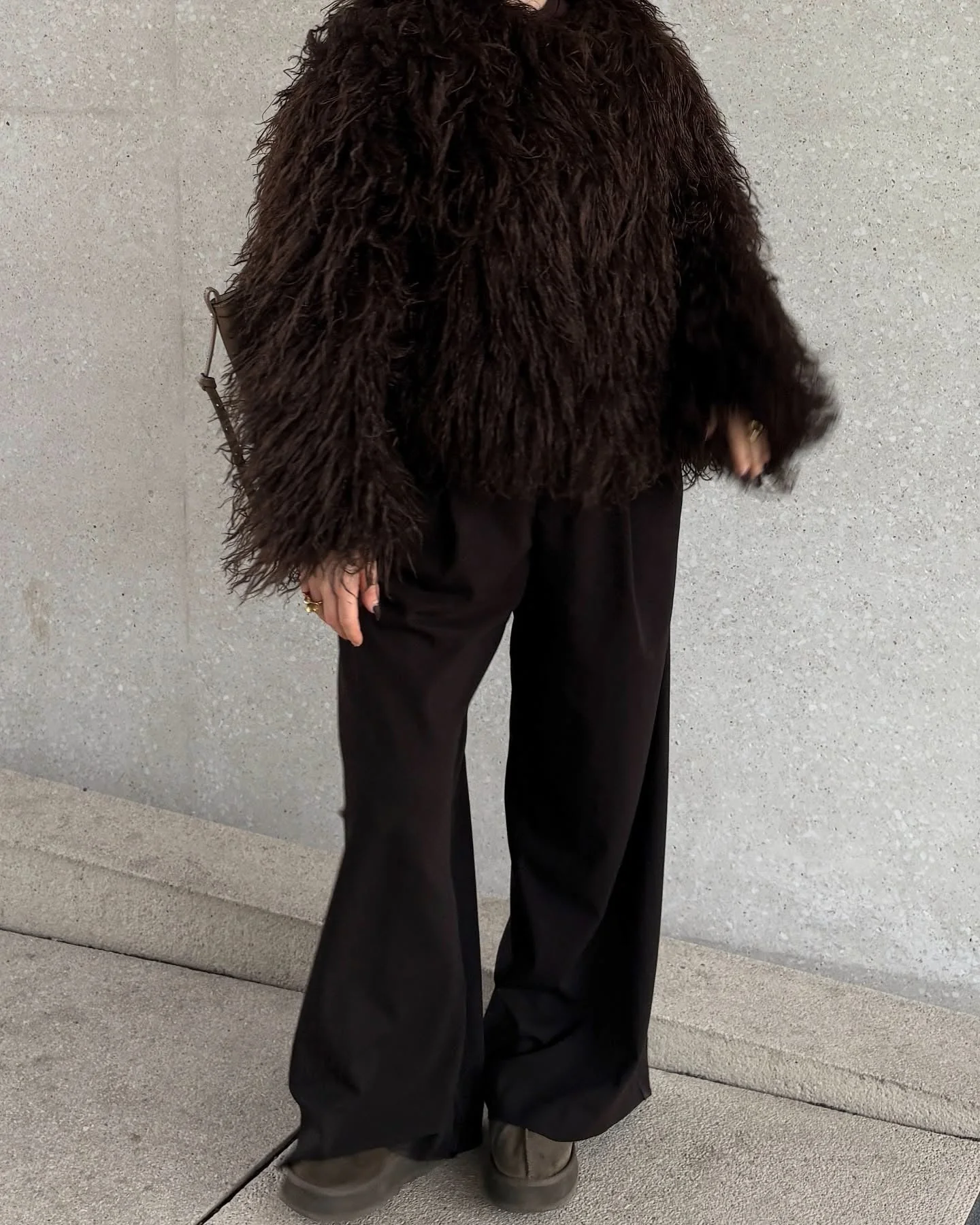 Liza Fuzzy Faux Fur Coat - Image 12