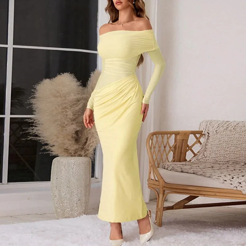 Lizy Long Sleeve Mesh Maxi Dress - Image 11