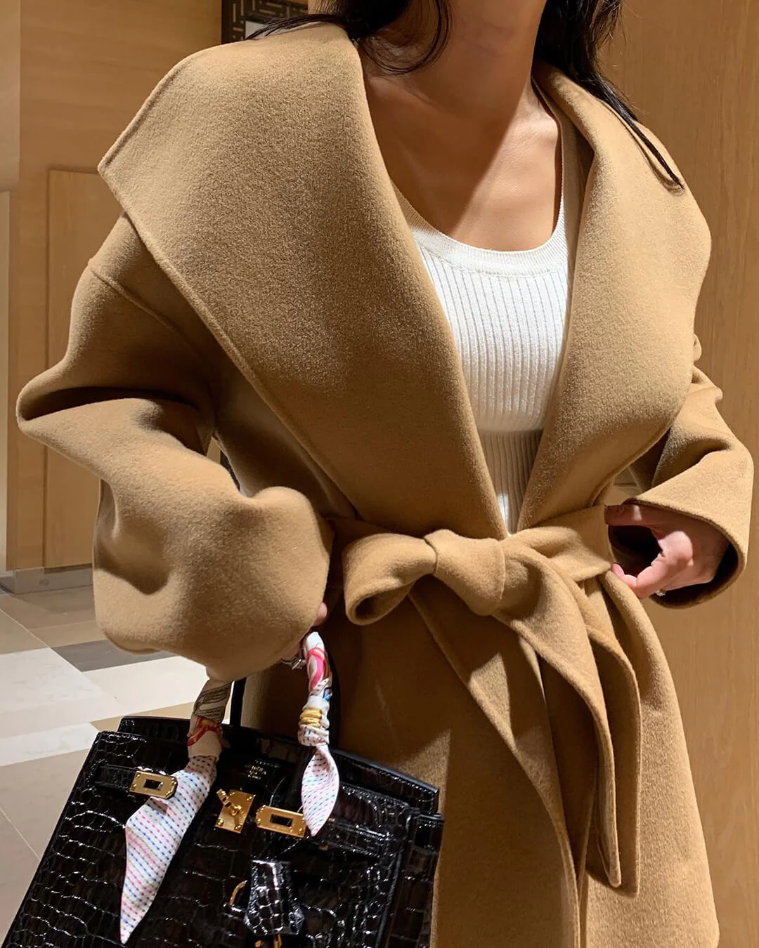 Lorelie Belted Wrap Coat - Image 5