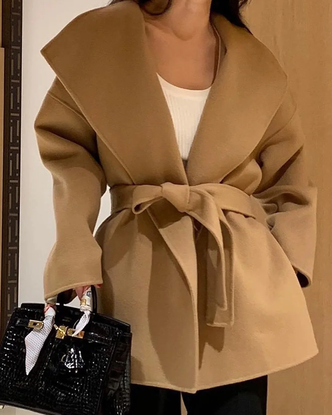 Lorelie Belted Wrap Coat - Image 6